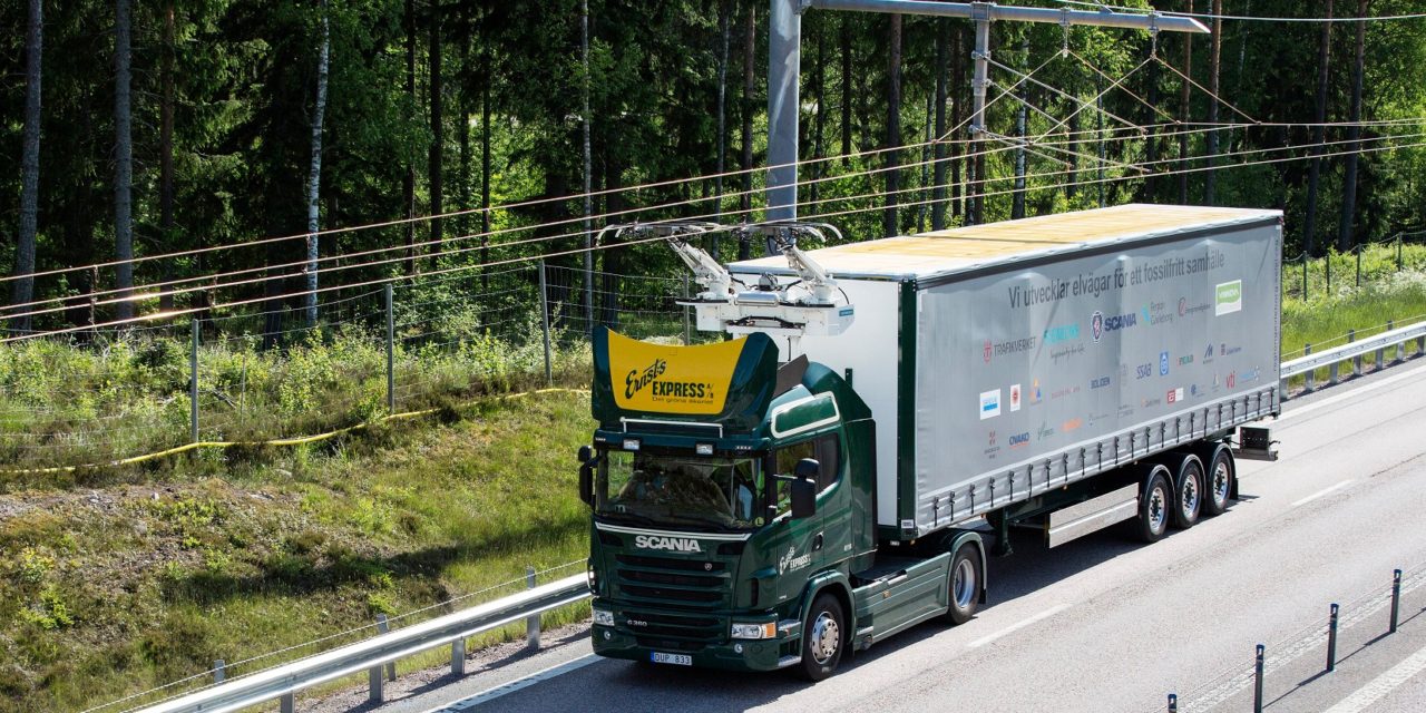 Suécia cria estrada elétrica para transporte de carga