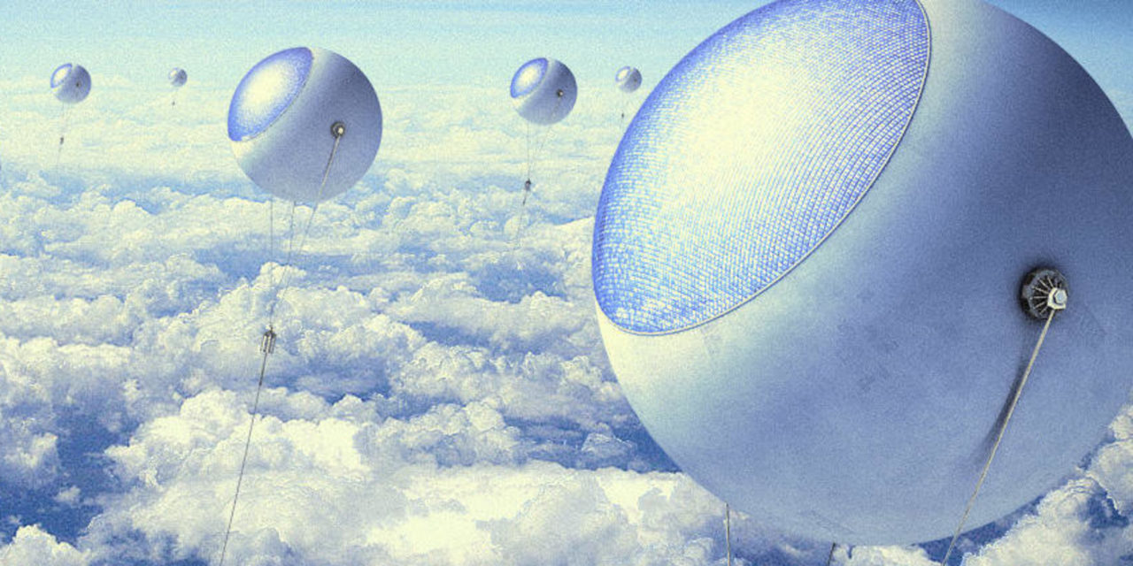 Balões de energia solar buscam luz acima das nuvens