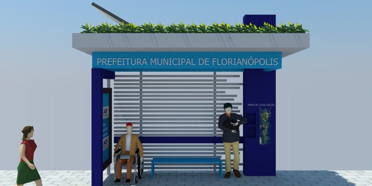 Florianópolis quer espalhar pontos de ônibus sustentáveis pela cidade