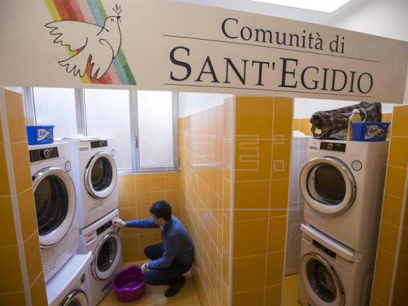 Imagem da "lavanderia do Papa". Foto de divulgação.