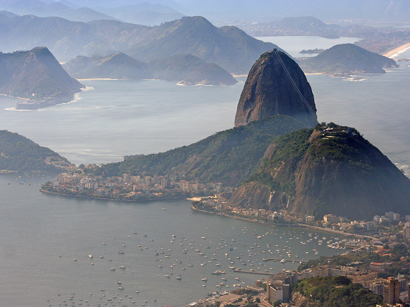 Vista do Rio de Janeiro, que abrigará o primeiro laboratório de cidades inteligentes do país. 