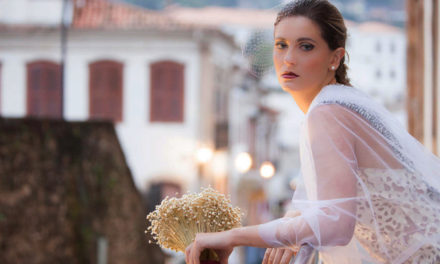 Brasileira cria vestidos de noiva de luxo com sacos de cimento