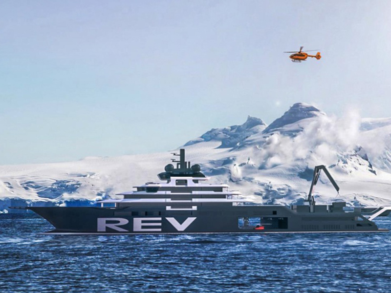 O iate REV: projetado para retirar plástico dos mares.