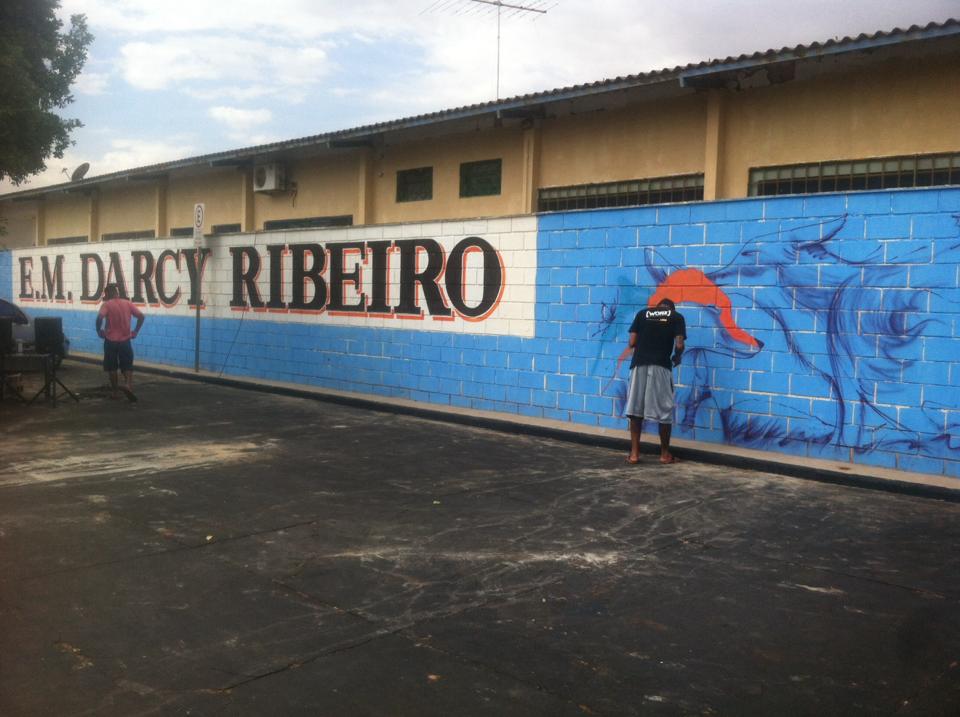 fachada escola municipal Darcy Ribeiro