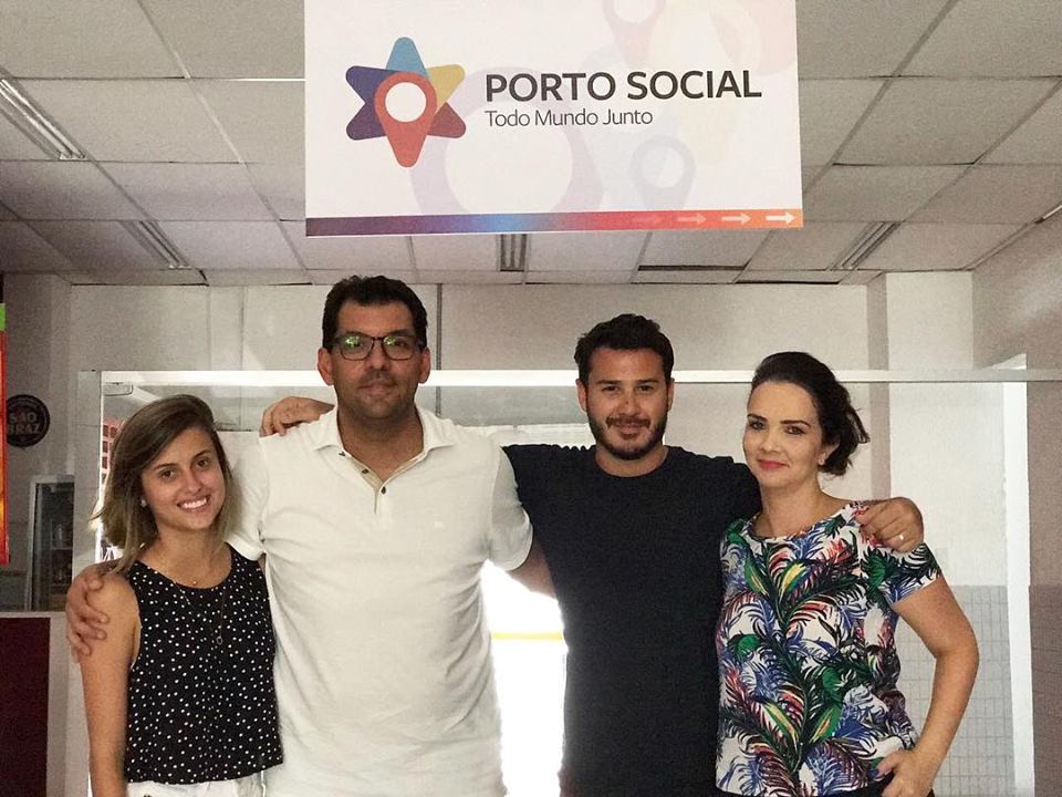 Equipe da Porto Social, incluindo o fundador Fabio Silva