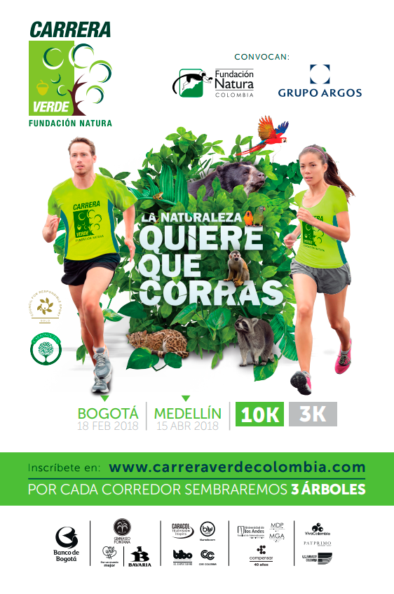 cartaz da Carrera Verde colombiana 2018