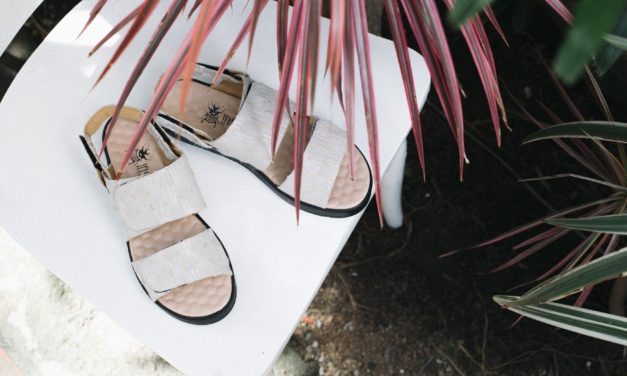 Sapatos feitos de tecido sustentável e biodegradável