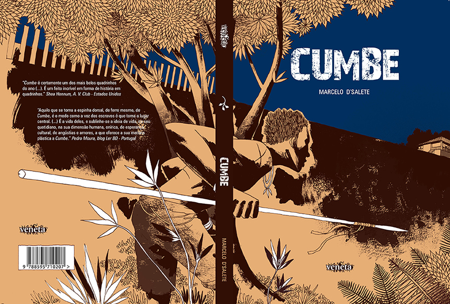 Capa de "Cumbe", do artista brasileiro Marcelo D'Salete. Foto Divulgação