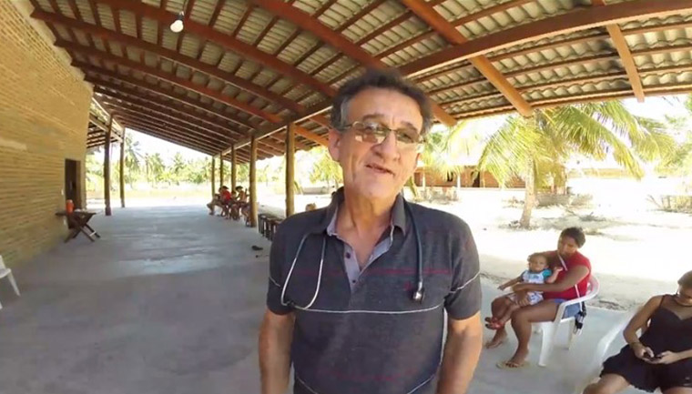 Pediatra Jaime Andrade, que construiu posto de saúde no Ceará. Foto Reprodução