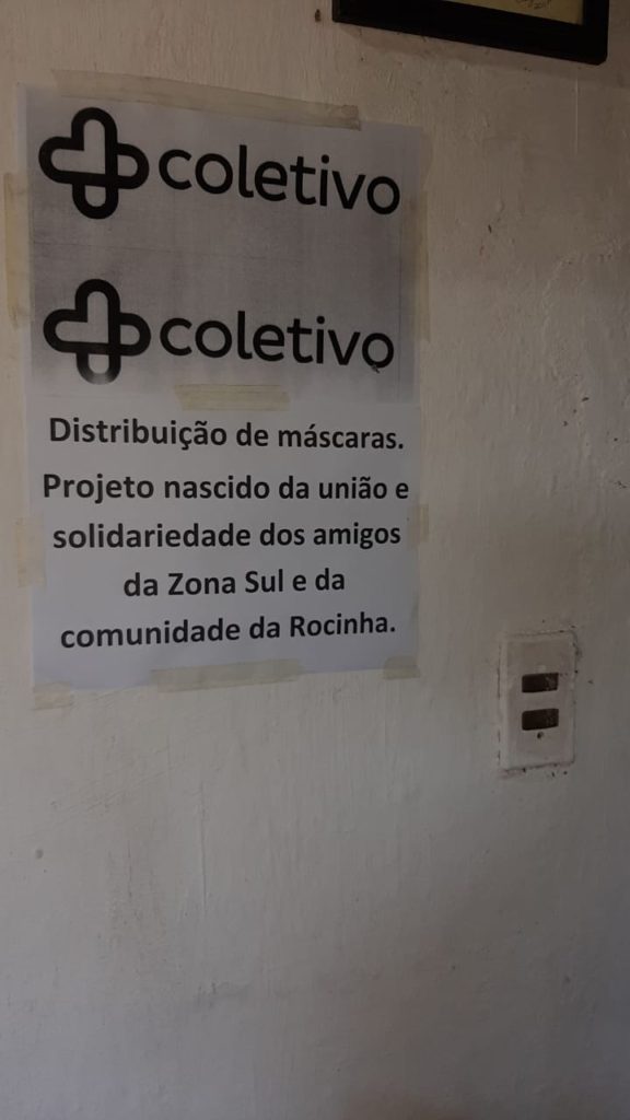 cartaz do Mais Coletivo na Rocinha